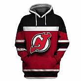 Devils Red Black All Stitched Hooded Sweatshirt,baseball caps,new era cap wholesale,wholesale hats